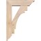 Ekena Millwork Merced Traditional Smooth Bracket w/ Offset Brace, Douglas Fir, 5 1/2"W x 18"D x 26"H BKT0604X18X26MRC01SDF - alternate 2